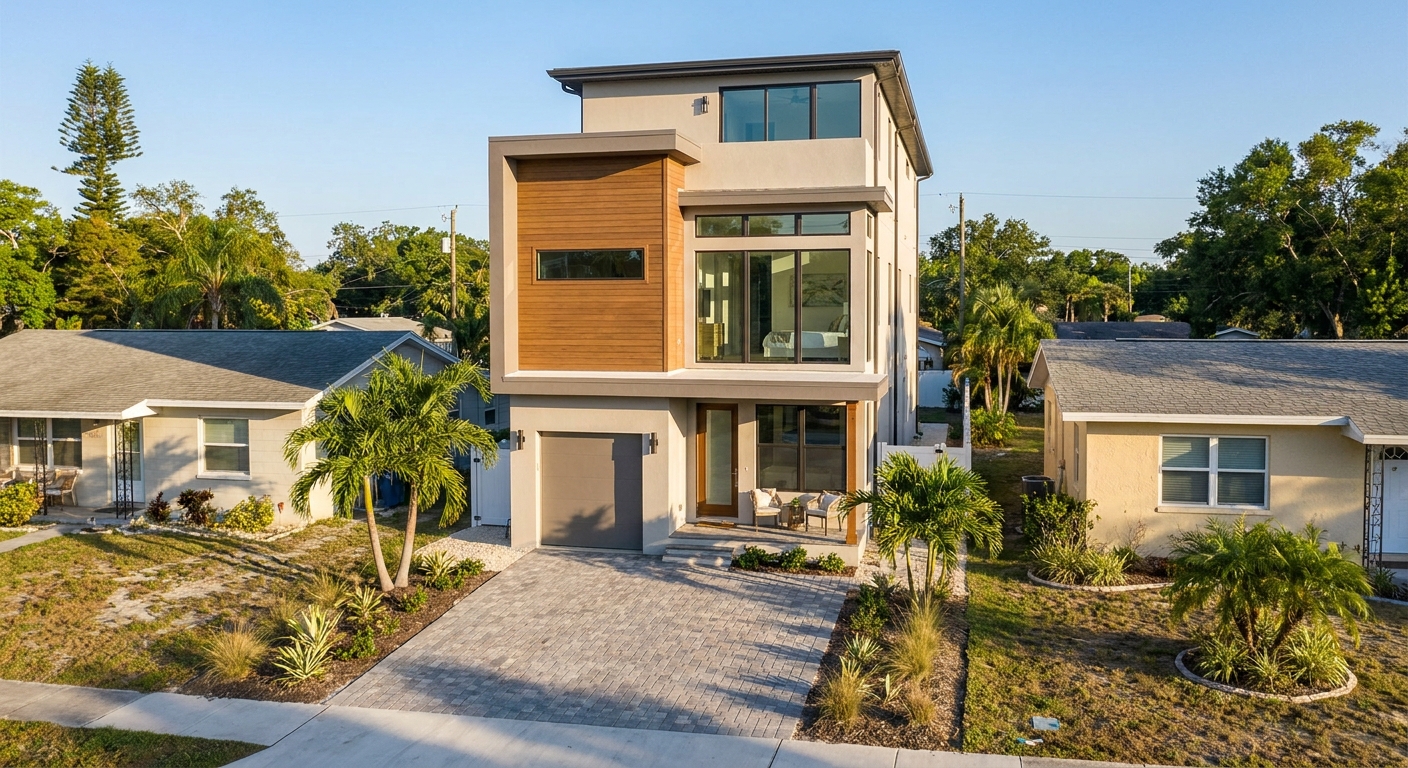 Can You Build a Custom Home in Largo on a Narrow Lot?