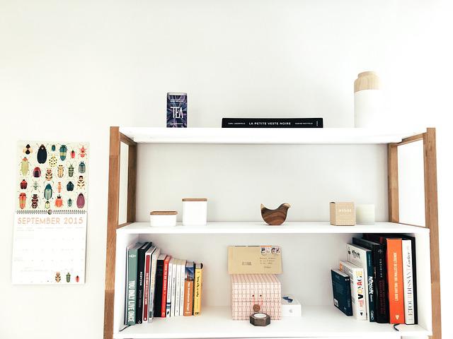 A shelf gives you more storage space