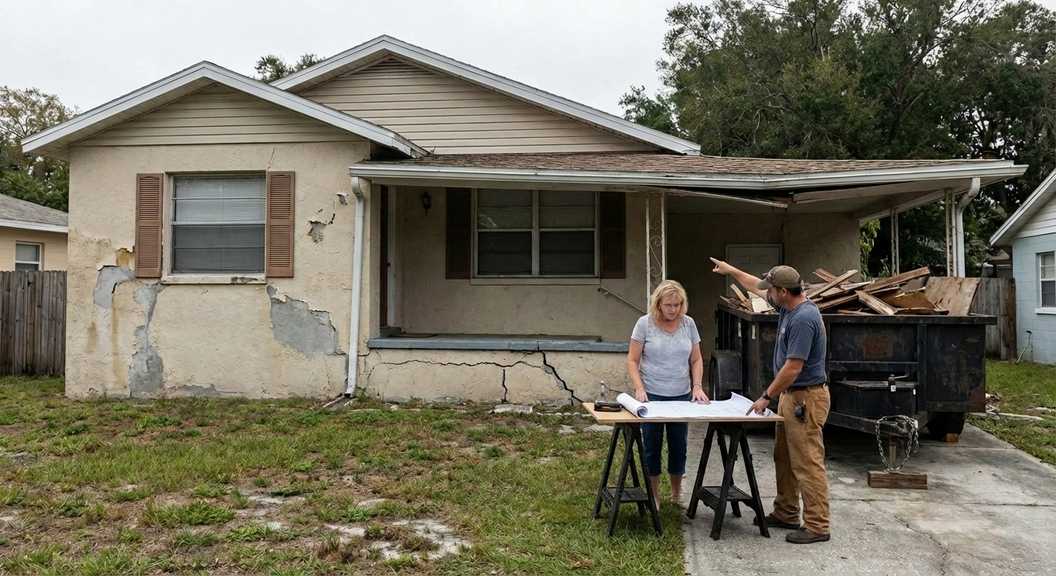 Rebuilding is the best option when renovation can't solve structural or space issues