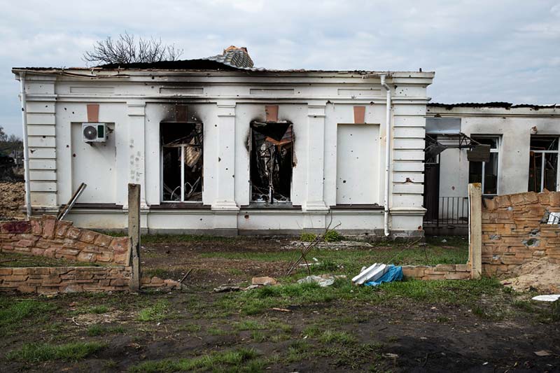 a ruined house showing why building homes that withstand natural disasters is important