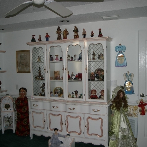 Antique Doll Display Case
