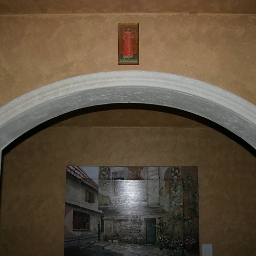 Venetian Plaster & Concrete Archway